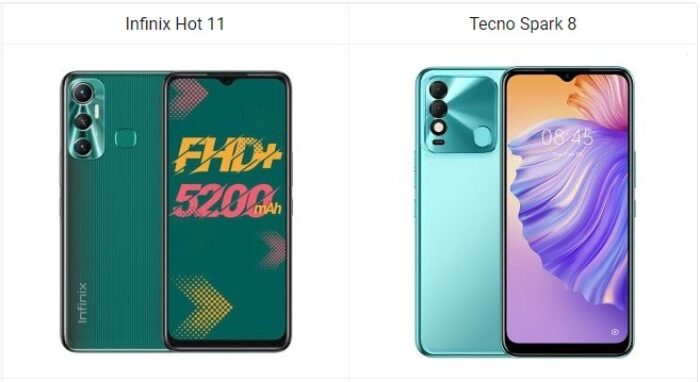 Infinix Hot 11 vs Tecno Spark 8