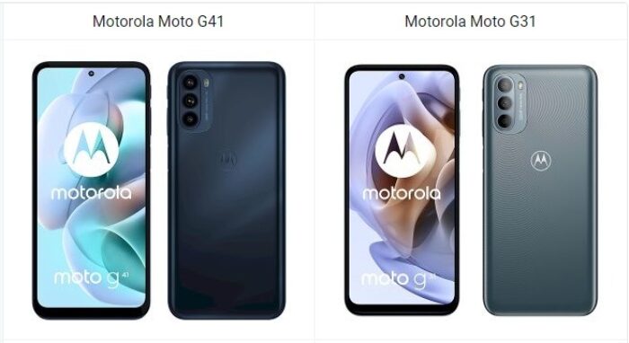 Motorola Moto G41 vs Moto G31