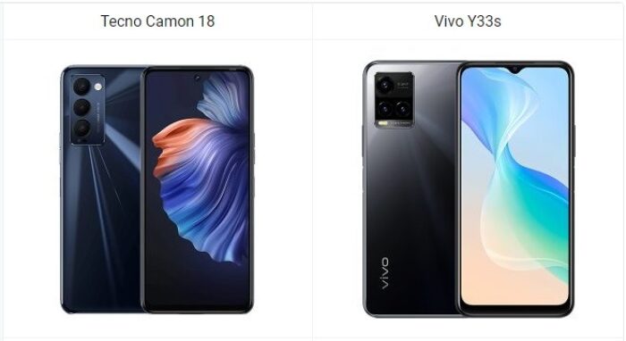 Tecno Camon 18 vs Vivo Y33s