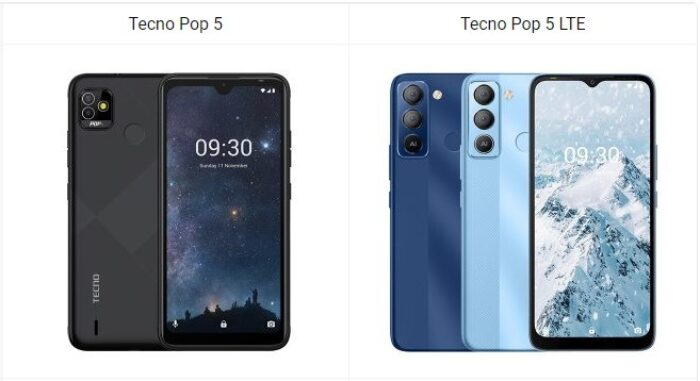 Tecno Pop 5 vs Pop 5 LTE