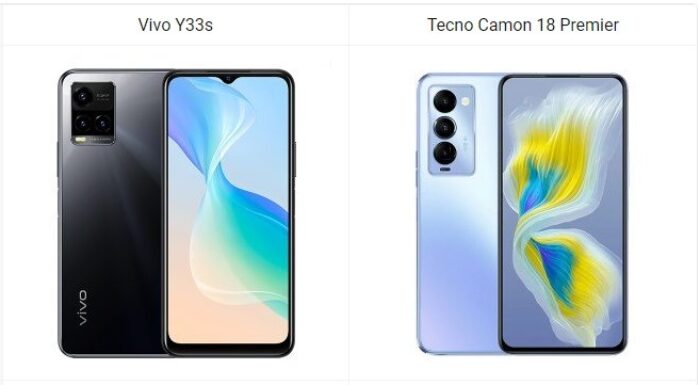 Vivo Y33s vs Tecno Camon 18 Premier