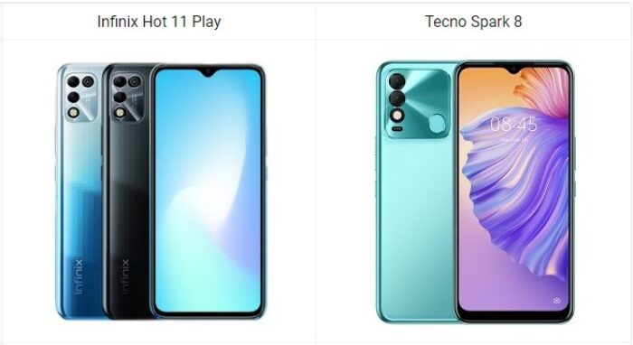 Infinix Hot 11 Play vs Tecno Spark 8