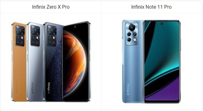 Infinix Zero X Pro vs Infinix Note 11 Pro