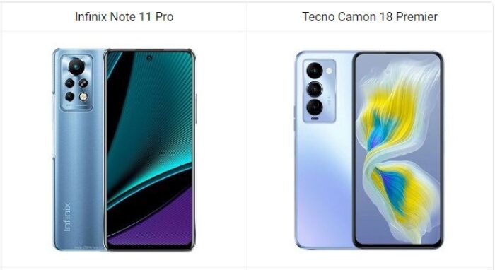 Infinix Note 11 Pro vs Tecno Camon 18 Premier