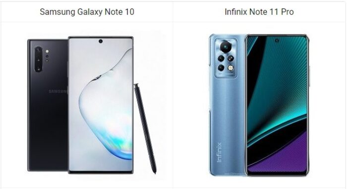 Samsung Galaxy Note 10 vs Infinix Note 11 Pro