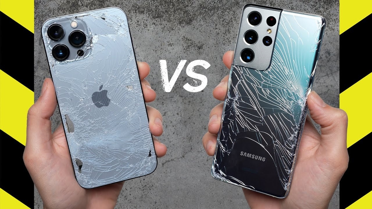 (Drop Test) iPhone 13 Pro Max vs Galaxy S21 Ultra 10