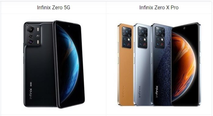 Infinix Zero 5G vs Zero X Pro