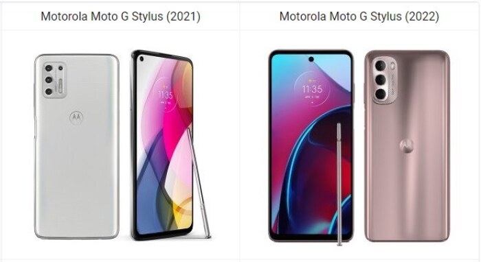 Motorola Moto G Stylus (2021) vs Moto G Stylus (2022)