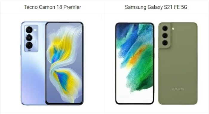 Tecno Camon 18 Premier vs Samsung Galaxy S21 FE 5G