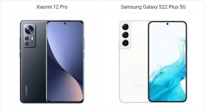 Xiaomi 12 Pro vs Samsung Galaxy S22 Plus 5G