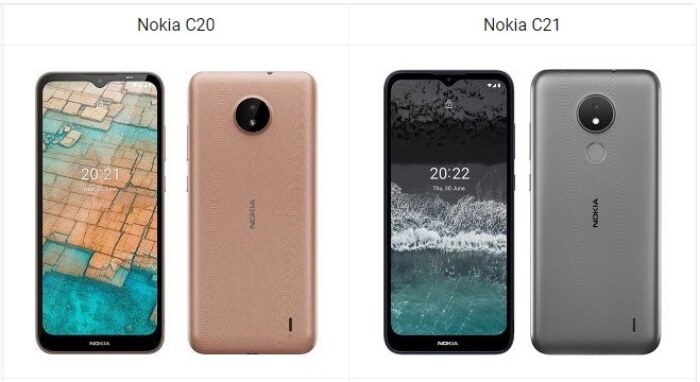 Nokia C20 vs Nokia C21
