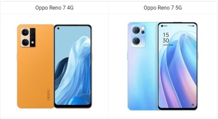 Oppo Reno 7 4G vs Oppo Reno 7 5G