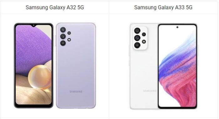 Samsung Galaxy A32 5G vs Galaxy A33 5G