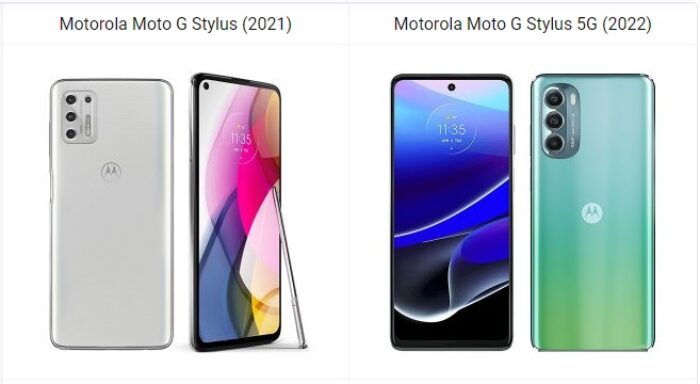 Motorola Moto G Stylus (2021) vs Moto G Stylus (2022)