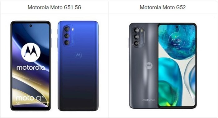 Motorola Moto G51 5G vs Motorola Moto G52