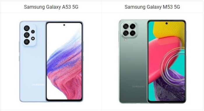 Samsung Galaxy A53 5G vs Galaxy M53 5G