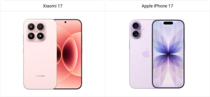 Xiaomi 17 vs iPhone 17