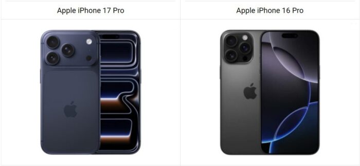 iPhone 17 Pro vs iPhone 16 Pro