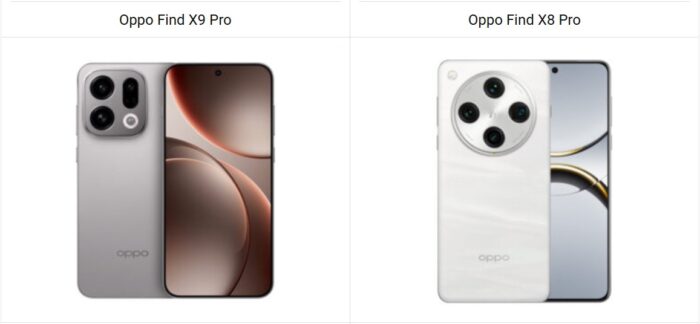 Oppo Find X9 Pro vs Find X8 Pro
