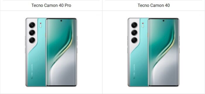 Tecno Camon 40 Pro 4G vs Camon 40