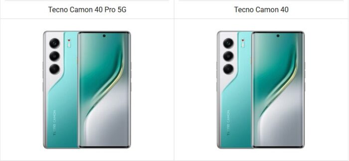 Tecno Camon 40 Pro 5G vs Camon 40