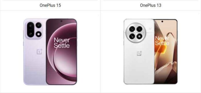 OnePlus 15 vs OnePlus 13