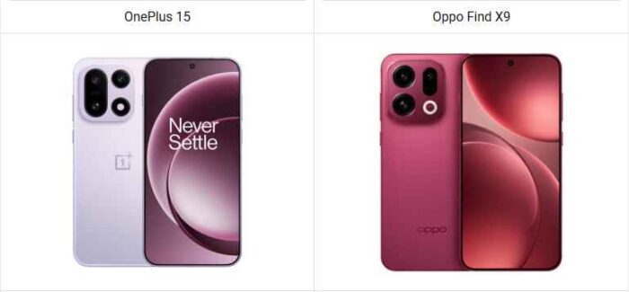 OnePlus 15 vs Oppo Find X9