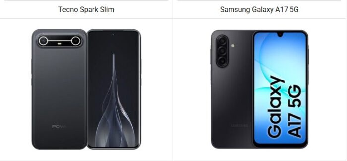 Tecno Spark Slim vs Samsung Galaxy A17 5G