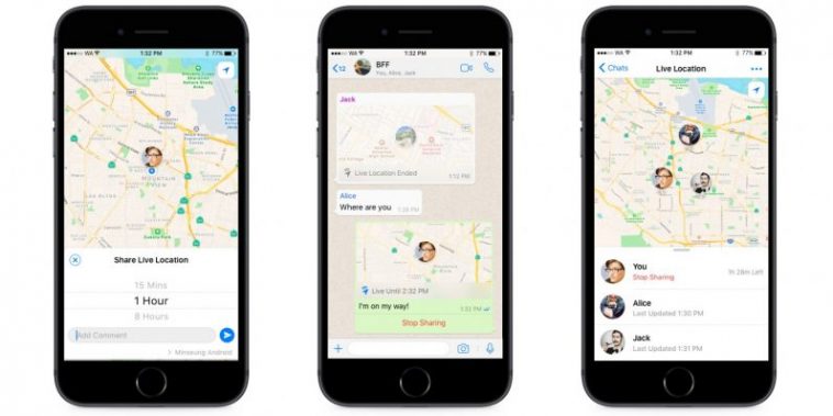 WhatsApp Share Live Location