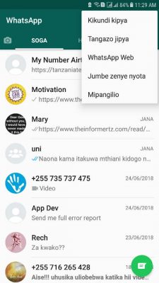 Kutumia App ya WhatsApp kwa Lugha ya Kiswahili