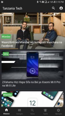Mabadiliko Mapya Kwenye Toleo Jipya la App ya Tanzania Tech