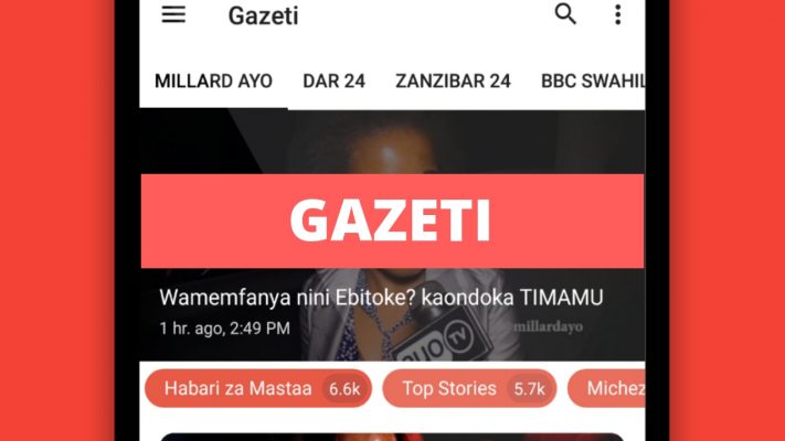 App Mpya ya Gazeti App