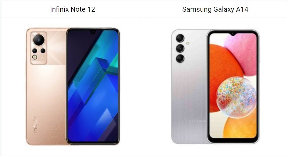 Je Infinix NOTE 12 au Samsung Galaxy A14.?