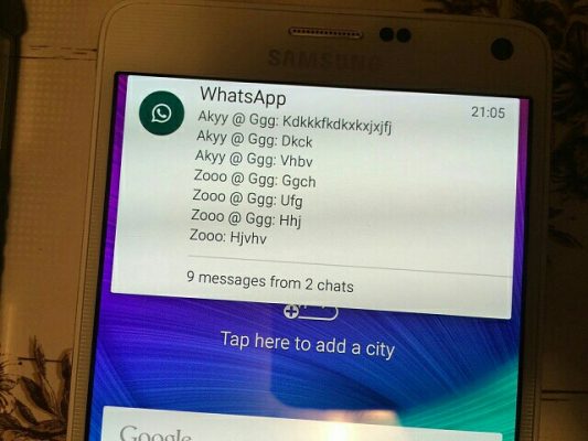 WhatsApp meseji sumbufu