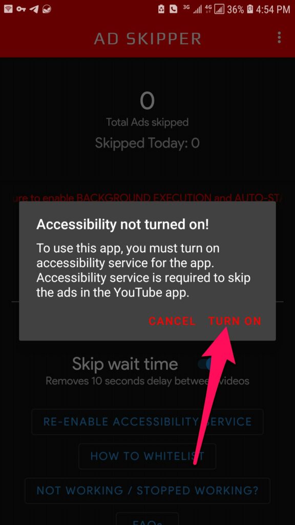 Skip Matangazo ya YouTube Bila Kubofya Sehemu Yoyote