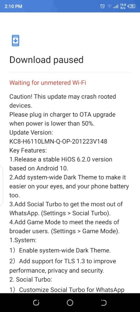TECNO Spark 4 Kupata Android 10 na HiOS 6.2.0