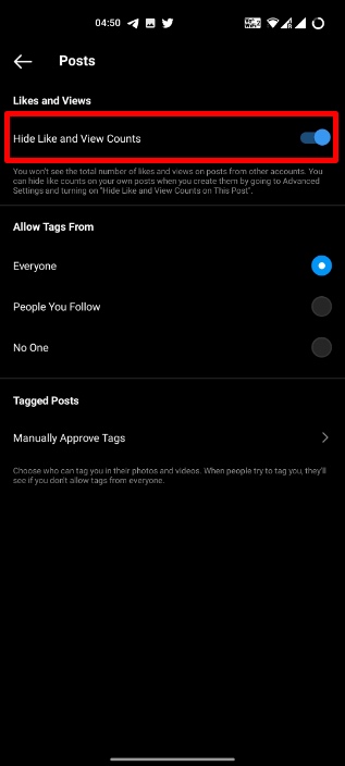 How to Hide Likes and Views Your Instagram Account