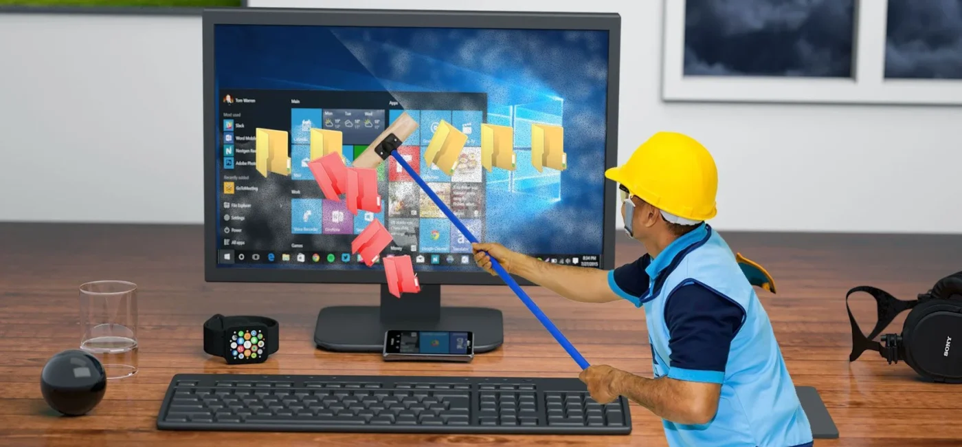 Futa Mafaili Yanayojaza Nafasi Kwenye PC Bila Programu