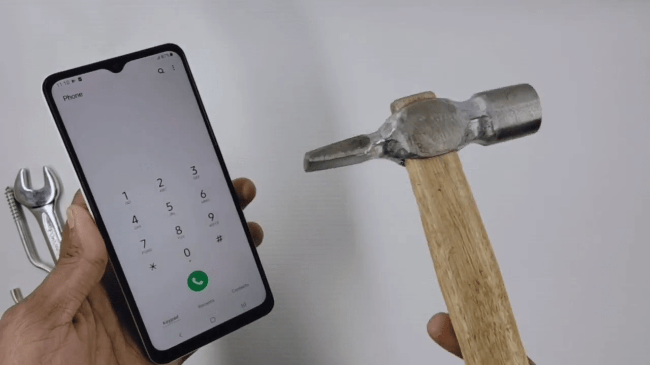 Samsung Galaxy A12 (Screen Scratch Test) 5