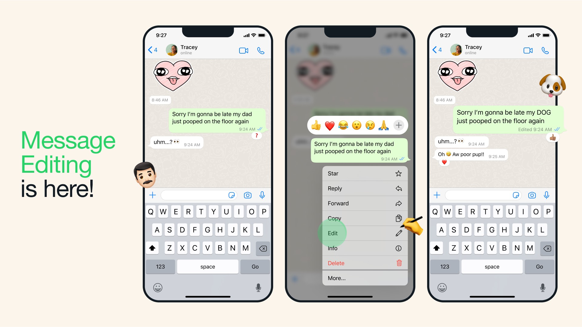 WhatsApp Enables Message Editing, Edit Sent Messages with Ease