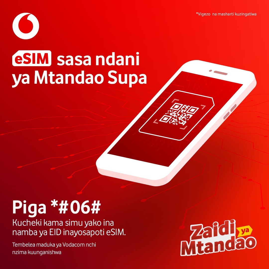 Vodacom Tanzania Introduced eSIM Cards