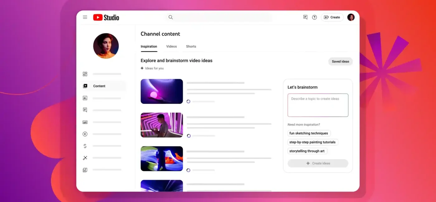 YouTube Yaja na Sehemu Mpya ya "Inspiration Tab"