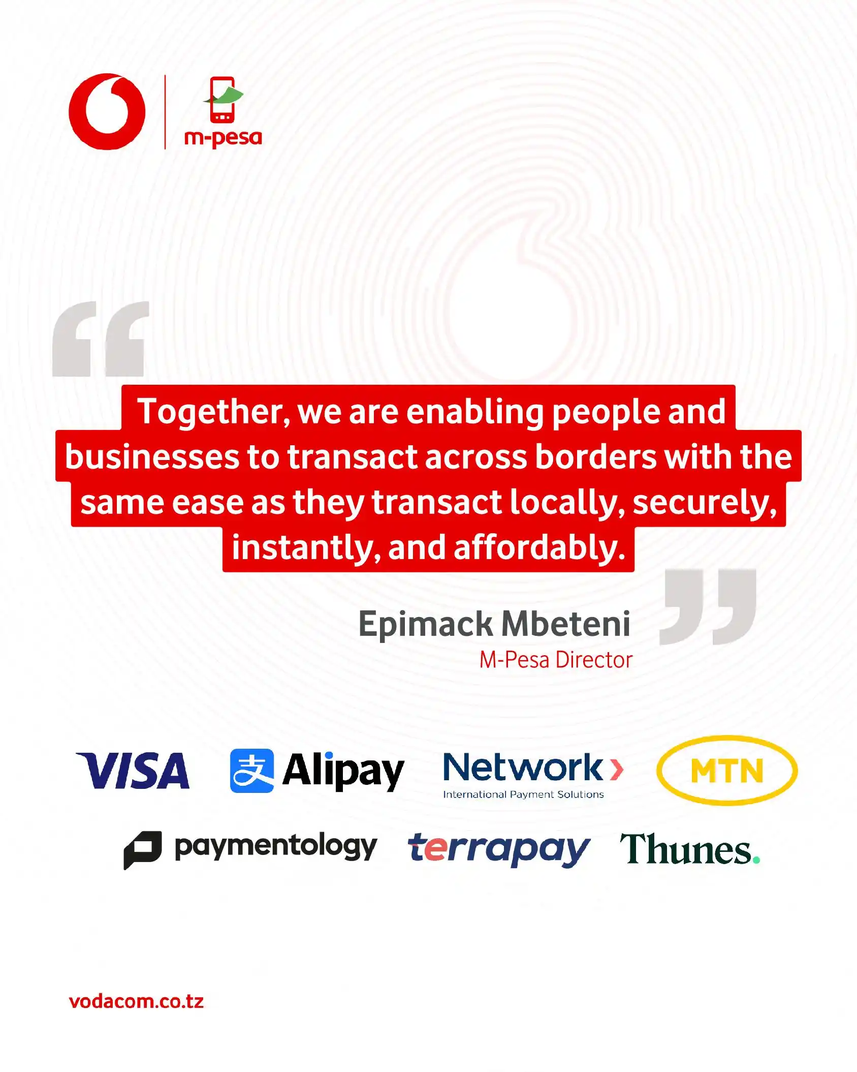 Vodacom M-Pesa Tanzania Launches Cross-Border Payments Across the Globe