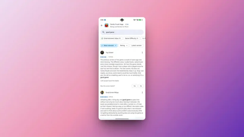 Google is Introducing a Search Bar Within Play Store Reviews 4