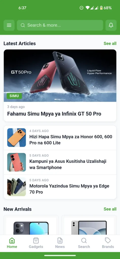 Toleo Jipya la App ya Tanzania Tech 2026 2