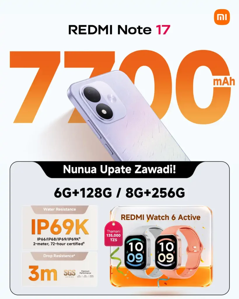 Xiaomi Yazindua Redmi Note 17 Titan Max Yenye Ubora Zaidi 3