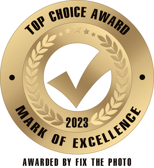 Top Choice Award 2023 - Mark of Excellence - Awarded by Fix The Photo